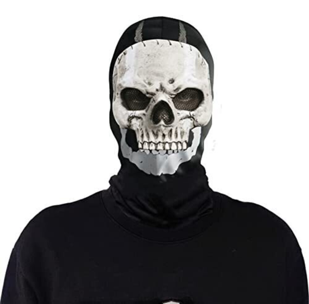 4582 Ghost Skull Mask Full Face Unisex for War Game Outdoor Sport Halloween